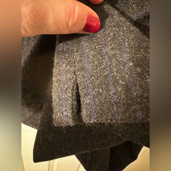 Vintage TELLURIDE CLOTHING CO. Women’s 8 Wool Nylon Blend Gray w/ Blue Stripe - Picture 11 of 15